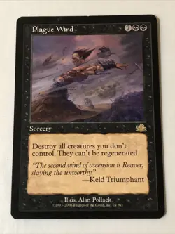 Plague Wind X1 Prophecy Played Condition See Pics Front Back - Image 1