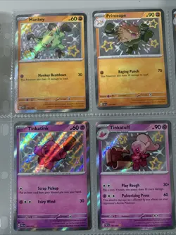 Pokemon TCG Paldean Fates Baby Shiny Holo Rare Lot of 9 Cards NM Shiny Rare SV - Image 2