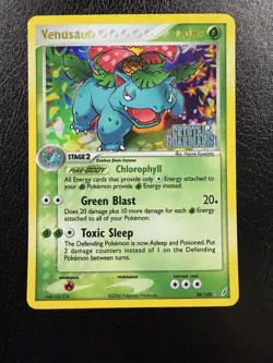 Pokemon Card - Venusaur Crystal Guardians 28/100 Rare Reverse Holo Stamped MP - Image 1
