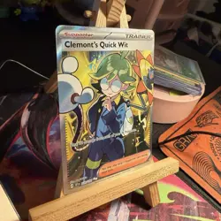 Clemont's Quick Wit 229/191 Surging Sparks Double Rare Holo Pokemon TCG MINT - Image 2