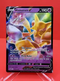 2021 Pokemon : Alakazam V SWSH083 Full Art Promo NM - Image 1