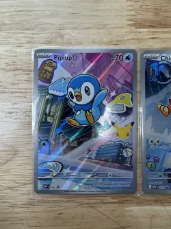 First Partner Series 1 Turtwig Chimchar Piplup Promo Set 040 041 042 Pokemon TCG - Image 3