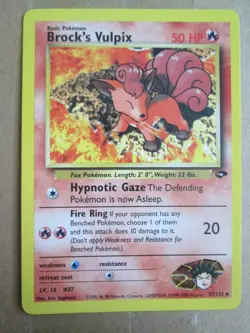 Brock's Vulpix - 37/132 - Uncommon WOTC TCG—Gym Challenge Pokemon Card - Image 1