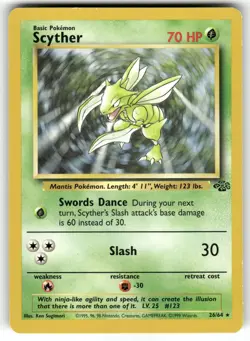 Scyther 26/64 Rare Jungle Pokemon Unlimited MP - Image 1