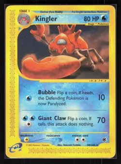 Kingler (50) Rare Pokemon Expedition 050/165 MP - Image 1