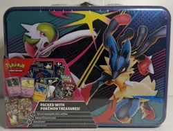 ⭐ Pokemon TCG, 2025 Mega Evolution Fall Sealed Collector Chest Lunch Box Tin ⭐ - Image 1