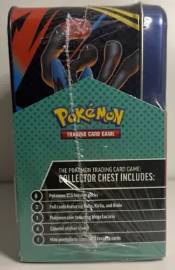⭐ Pokemon TCG, 2025 Mega Evolution Fall Sealed Collector Chest Lunch Box Tin ⭐ - Image 5