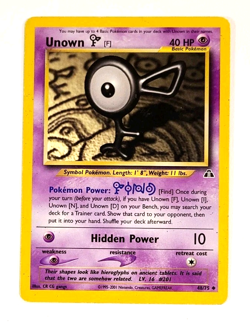 Unown [F] - 48/75 - Vintage WOTC era - Neo Discovery - Pokemon Card_79 - Image 1