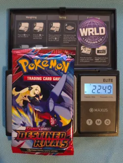 Heavy 22.49g Pokemon TCG Destined Rivals Booster Pack Factory Sealed - Image 1