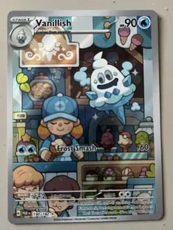 Vanillish Pokemon Paradox Rift 190/182 Illustration Rare - Image 1