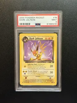 Dark Jolteon 38/82 Team Rocket Pokemon PSA 9 - Image 1