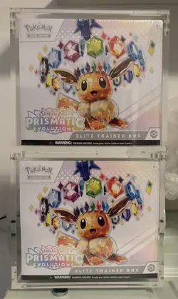 Pokemon TCG Prismatic Evolutions Elite Trainer Box ETB - Factory Sealed Lot x2 - Image 1