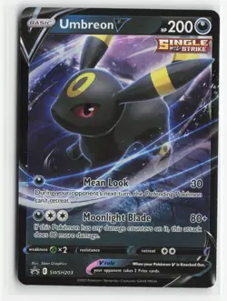 Umbreon V SWSH203 Holo Sword & Shield Promo Pokemon Near Mint Promo - Image 1