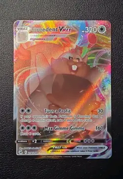 GREEDENT VMAX 218/264 FUSION STRIKE POKEMON (ULTRA RARE, NM) - Image 1