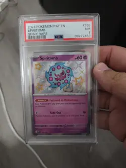 Spiritomb 158/091 - Shiny Holo Rare - 2024 Pokemon TCG Paldean Fates NM - Image 1