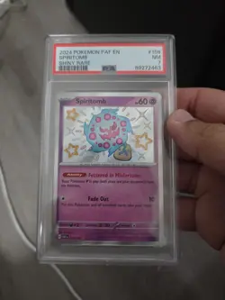Spiritomb 158/091 - Shiny Holo Rare - 2024 Pokemon TCG Paldean Fates NM - Image 2