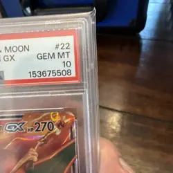 Pokemon Charizard & Braixen GX 22/236 Cosmic Eclipse Ultra Rare Holo PSA 10 - Image 3