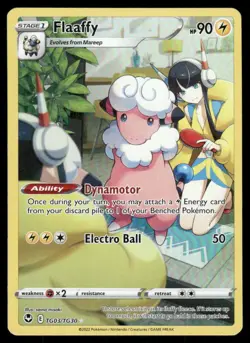 Pokemon Cards Flaaffy TG03/TG30 Silver Tempest Trainer Gallery Holo NM *3 - Image 1