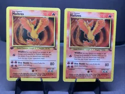 Pokemon TCG 1st Edition Moltres 27/62 Fossil Set Non Holo Rare WOTC VTG 1999 - Image 1