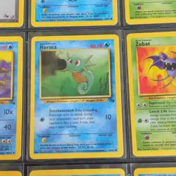 WOTC 1999 Pokemon TCG Fossil Unlimited 9card Lot Lapras Weezing 1st Ed Near Mint - Image 5