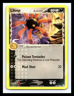 💥 LILEEP 2006 Pokemon EX Holon Phantoms Delta Species Non Holo # 68/110 - Image 1