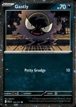 Gastly (Cosmos Holo) 123/217 Holo Miscellaneous Cards & Products Pokemon NM - Image 1