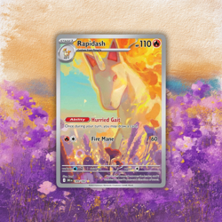 🔥 Pokemon Rapidash 189/182 Full Art Illustration Rare NM | Destined Rivals🔥 - Image 1