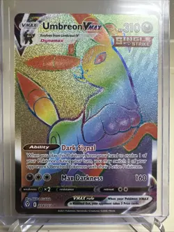 Pokemon TCG Umbreon VMAX Evolving Skies 214/203 NM Secret Rare Card - Image 1