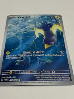 Pokemon TCG Wattrel Scarlet & Violet Twilight Masquerade Holo NM Illustration - Image 1