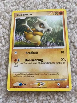 Pokemon Card 2008 Legends Awakened - Cubone 90/146 LP - Image 1