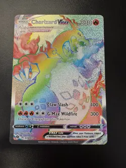 Pokemon TCG Charizard VMAX Champions Path Holo Card 074/073 Secret Rare - Image 1