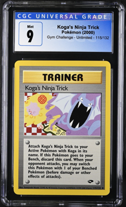 Pokemon Gym Challenge Unlimited Koga's Ninja Trick (2000) #115 CGC 9 - Image 1