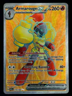 Armarouge ex 218/182 Ultra Rare Paradox Rift Pokemon Near Mint - Image 1