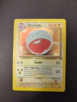 Pokemon Jungle Unlimited Electrode 2/64 Holo Rare - HP/ Damaged - Image 1