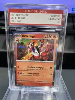 SKELEDIRGE #038/198 RARE FOIL Pokemon 2023 Card GRADED 10 MINT TCG CCG - Image 1