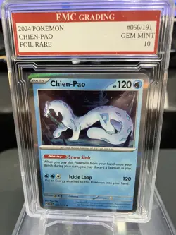 CHIEN-PAO 2024 HOLO FOIL #056/191 Pokemon RARE Card GRADED 10 MINT - Image 1