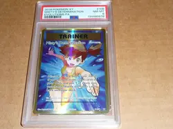 2016 Pokemon XY MISTY'S DETERMINATION EVOLUTIONS FULL ART #108 PSA 8 - Image 1