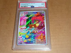 2024 Pokemon TEMPORAL FORCES SAWSBUCK ILLUSTRATION RARE #166 PSA 9 - Image 1