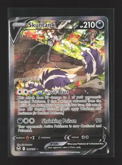 Pokemon Silver Tempest #181/195 Ultra Rare,Holo Skuntank V (Alternate Full Art) - Image 1