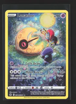 Pokemon Crown Zenith: Galarian Gallery #GG11/GG70 Ultra Rare,Holo Lunatone - Image 1