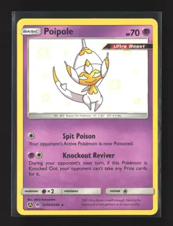 Pokemon Hidden Fates: Shiny Vault #SV19/SV94 Shiny Holo Rare,Holo Poipole - Image 1