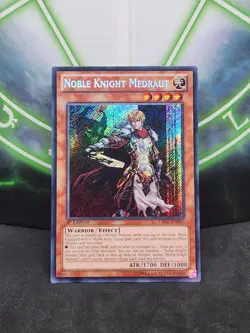 Yugioh Noble Knight Medraut CBLZ-EN081 Secret Rare 1st Edition NM - Image 1