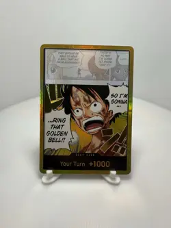 DON!! Card (Luffy) (Gold) Adventure on Kami's Island Foil - Image 1