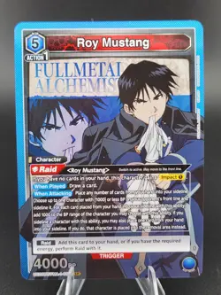 Union Arena Roy Mustang SR UE09BT/FMA-1-055 Fullmetal Alchemist Foil NM - Image 1