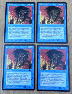 Magic The Gathering Force Of Will Alliances Card Lot 4x Blue Interrupt MTG - Image 1