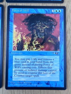 Magic The Gathering Force Of Will Alliances Card Lot 4x Blue Interrupt MTG - Image 5