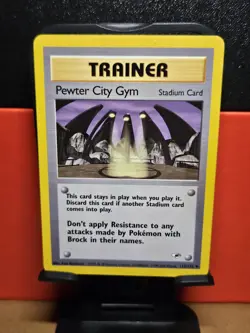 Pewter City Gym 115/132 Gym Heroes Uncommon Trainer Pokemon Card LP-NM - Image 1