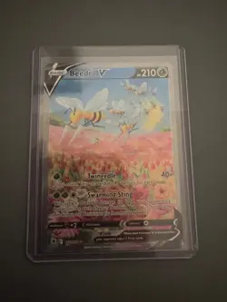 Beedrill V 161/189 Alternate Full Art Astral Radiance Pokemon Card Near Mint - Image 3