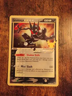 Greninja Gold Star SWSH144 - Holo Pokemon Card - Celebrations Promo - NM - Image 1