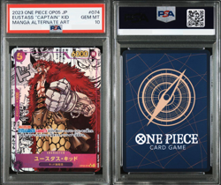 PSA 10 Eustass Kid Manga Art Parallel OP05-074 SR Japanese ONE PIECE Card Game - Image 1